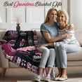 thumbnail image 6 of Best Grandma Blanket Gifts from Grandchildren Grandma Mothers Day Christmas Birthday Gifts | Best Grandma Ever Blanket Throw Blanket Presents Bday Gifts from Grandaughter Grandson 50\u201d X 60\u201d, 6 of 6