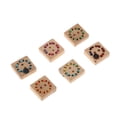 thumbnail image 4 of veasfak 50pcs Assorted Wooden Square Buttons Scrapbook DIY Sewing Craft Accessories, 4 of 7