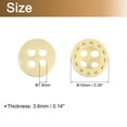 thumbnail image 2 of Uxcell 100Pack Wooden Buttons, 10mm 4 Hole Round Wood Sewing Button, Natural Wood, 2 of 4