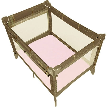 Kushies Organic Jersey Fitted Play Pen Sheet, Pink