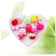 thumbnail image 3 of LOLIPPYY 6Pcs Jewelry Toy for Kids Multi-colored Resin Various Shapes Toddler Rings Tea Party Pretend Play, 3 of 8