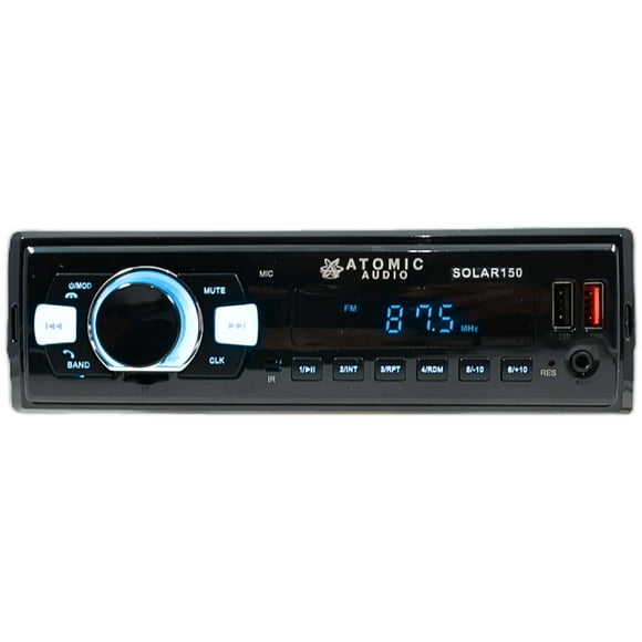 Estéreo Atomic Audio SOLAR150 1 DIN MP3, USB, SD, Bluetooth