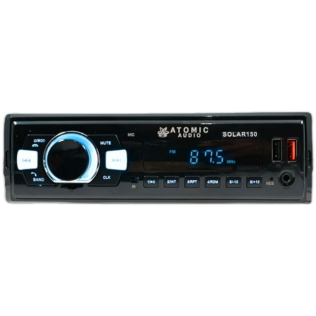Estéreo Atomic Audio SOLAR150 1 DIN MP3, USB, SD, Bluetooth