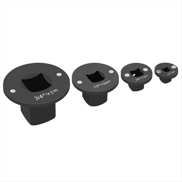 Juego de 4 Adaptadores de Vaso de de Perfil Bajo, Juego de Adaptadores de Trinquete, Juego de Adaptadores de para Espacios Reducidos.
