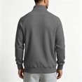 thumbnail image 4 of Men Ribbed Zip up Sweatshirt Corduroy Comfy No Hood Stand Collar Fashion Outerwear with Pockets Long Sleeve Trendy Collared Spring Fall Daily Casual Jacket, 4 of 7