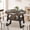 Walnut, variant on Advwin 43"-59" Extendable Round Dining Table for 4-8 People, Expandable Oval Kitchen Table with Pull-Out Storage Shelf & Metal Frame for Small Spaces, Apartment, Kitchen, Living Room, Black