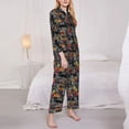 thumbnail image 3 of Lsque Multicolored Butterflies C Pattern Long Sleeve Pajama Set for Women - Soft 2-Piece Sleepwear and Loungewear Set with Pockets, Comfy Nightwear-Small, 3 of 7