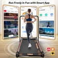 thumbnail image 6 of BEROCA 4-in-1 Portable Treadmill with Foot Massage, 3HP Foldable Treadmill with Incline Handle, Under Desk Small Treadmill For Home Office with Remote Control LED Display, 6 of 9