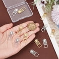 thumbnail image 3 of 12Pcs 2 Colors 201 Stainless Steel Pendants Rectangle with Sun Mixed Color 27.5x10.5x1.5mm Hole: 1.8mm 6pcs/color, 3 of 6