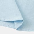 thumbnail image 5 of Men Casual Shirt Top in Solid Pattern for Everyday Wear Comfortable Loose Short Sleeve Button-Front Stand Collar Top for Men Versatile Standalone Style, 5 of 5