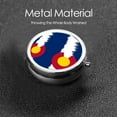 thumbnail image 6 of Colorado Snow Mountain Round Pill Box Small Pill Case For Purse Pocket Medicine Organizer Travel Pillbox Portable Pill Container, 6 of 6