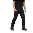 thumbnail image 7 of Tumotour Cargo For Men Zipper Pockets Outdoor Lightweight Hiking Tactical Pants Elastic Waist Multi Multifunctional Work Trousers, 7 of 7