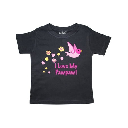 

Inktastic I Love My Pawpaw! Gift Toddler Toddler Girl T-Shirt
