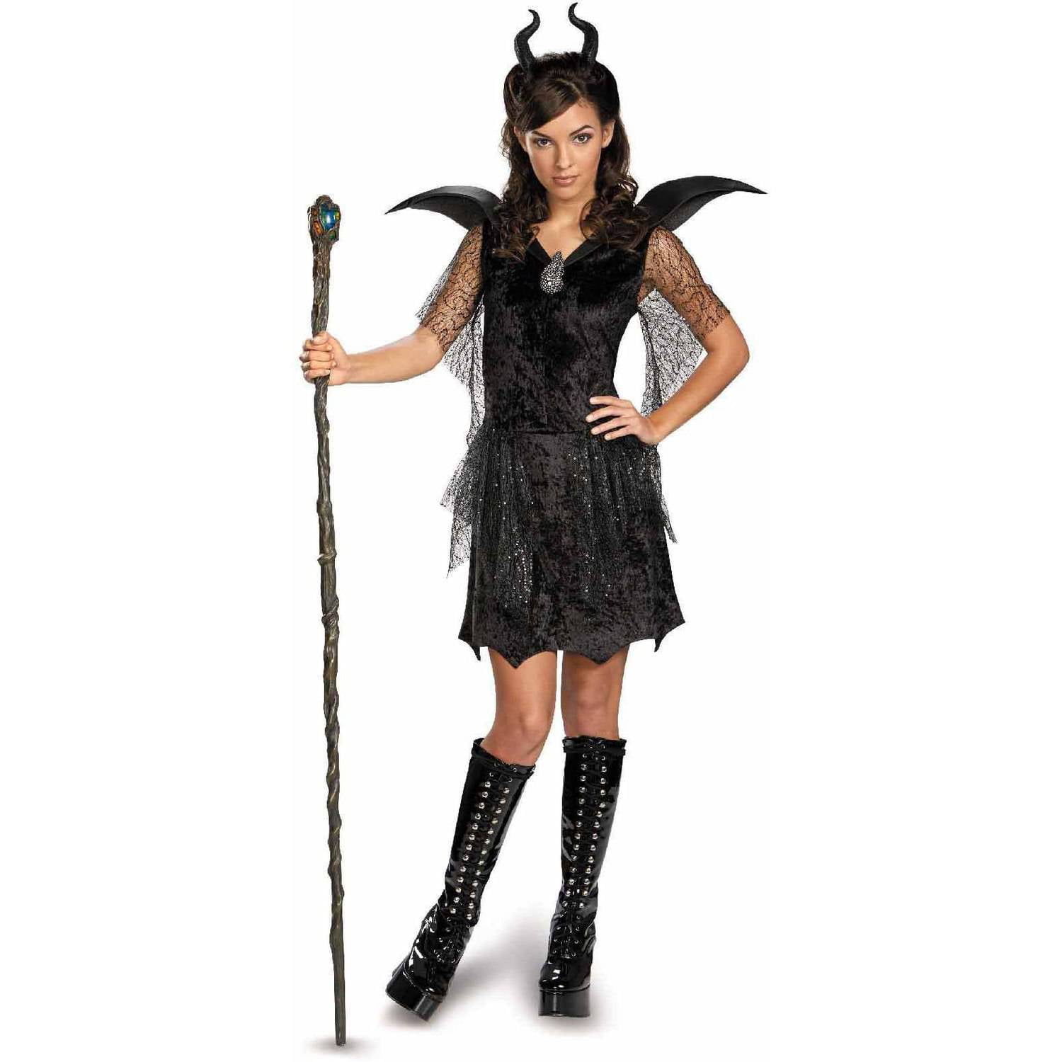 Maleficent Deluxe Black Gown and Headpiece Girls' Teen Halloween Costume Halloween Costumes For Girls Used Halloween Costumes For Girls Used Maleficent Deluxe Black Gown and Headpiece Girls' Teen Halloween Costume