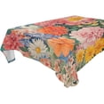 thumbnail image 4 of BZSMCE Square Tablecloth Fluffy Companion with Blooms Pattern Tableclothes, 4 of 9