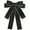 Black, variant on INSPIRE CHIC Women's Bowknot Pre-Tied Bowties Ribbon Bow Brooch Wedding Party Pin Bow Tie Black