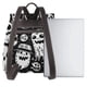 thumbnail image 3 of Balery Black White Spooky Ghosts Mochila de Cuero para Mujeres, Gran Capacidad, Bolsa de Viaje Multifuncional, Mochila de Cuero y Bolsa de Hombro para Mujeres, 3 of 4