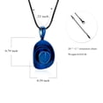 thumbnail image 3 of Personalize Stainless Steel Cowboy Hat Cremation Urn Pendant Necklace Necklace for Cremation Ashes Urn Lockets for Ashes of Loved One Memorial Jewelry, 3 of 7