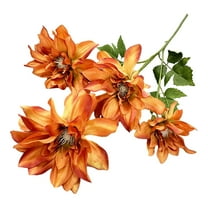 Yesbay Artificial Flowers Fake Flowers with Flexible Stem Reusable Faux Silk Flowers