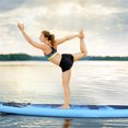 thumbnail image 4 of Costway 335 cm Tabla Hinchable de PVC Paddle Surf Sup con Remo de Ajustable/Bomba/Línea de Seguridad/Bolsa de Transporte y Aleta Central Azul, 4 of 10
