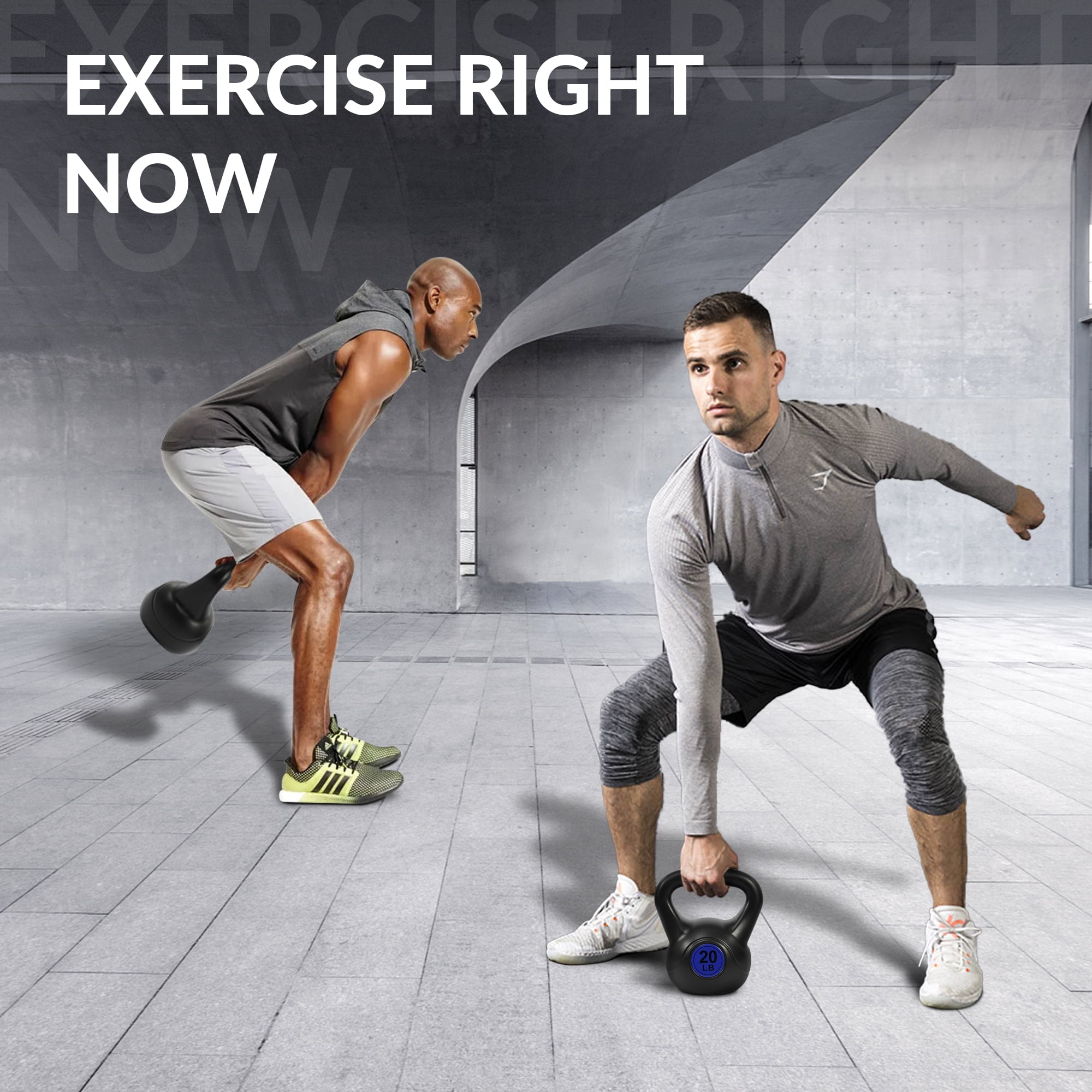 BalanceFrom Wide Grip Kettlebell Exercise Fitness Weight Set, 3-Pieces: 10lb, 15lb and 20lb Kettlebells