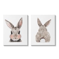 Stupell Indtries Adorable Bunny Cotton Tail Kid's Rabbit Blhing,16 x 20,Design by Amanda Greenwood