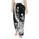 thumbnail image 1 of Fotbe Skeleton Wave Artwork Pantalones de Pijama para Mujer, Pantalones de Dormir, Pantalones Pj con Cordón y Bolsillos-Large, 1 of 6