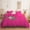 Hot Pink, variant on 1 Piece White Pom Pom Duvet Cover with Zipper Closure, 100% Egyptian Cotton, 800 Thread Cotton ( Twin/Twin XL - Solid White )