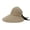 Khaki, variant on AURORA TRADE Women Straw Sun Visor Hat Wide Brim Summer UV Beach Cap Foldable Packale Korean Style