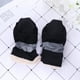 thumbnail image 4 of 4 botas de lluvia antideslizantes para mascotas, cubrepiés de perro, botas de felpa gruesas, suela protectora para patas (negro, talla 4), 4 of 7