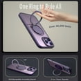 thumbnail image 2 of KOMI Étui Anneau Magnétique pour 16 Pro Max, Compatible avec MagSafe avec Support Anneau à 360°, Étui de Protection Antichoc pour iPhone 16 Pro Max Violet, 2 of 5