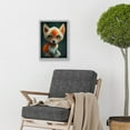 thumbnail image 2 of The Blue Eyed Fox Cute Portrait Photo Painting Artwork Framed Wall Art Print A4, 2 of 4