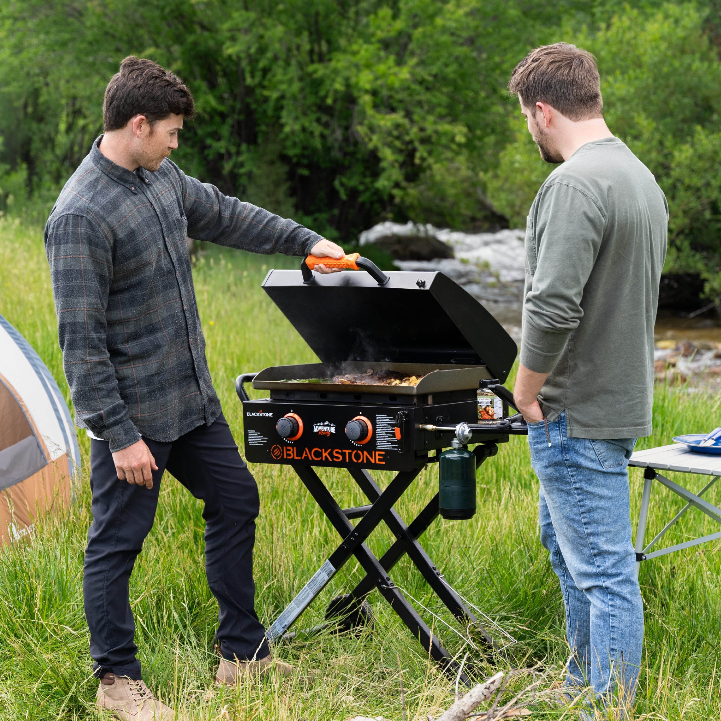 Blackstone Adventure Ready 2-Burner 22" Propane Omnivore Griddle with Flexfold Legs