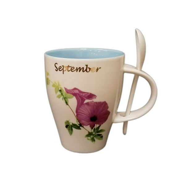 September Morning Glory Cup and Spoon Set