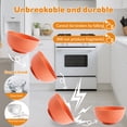 thumbnail image 3 of Lumikrypt 8Pcs 40oz Large Cereal Bowls Set, Unbreakable Reusable Plastic Wheat Straw Bowls, Anti-Scald Soup Bowls, Microwave & Dishwasher Safe Bowls for Kitchen, Salad, Soup, Multicolor, 3 of 7