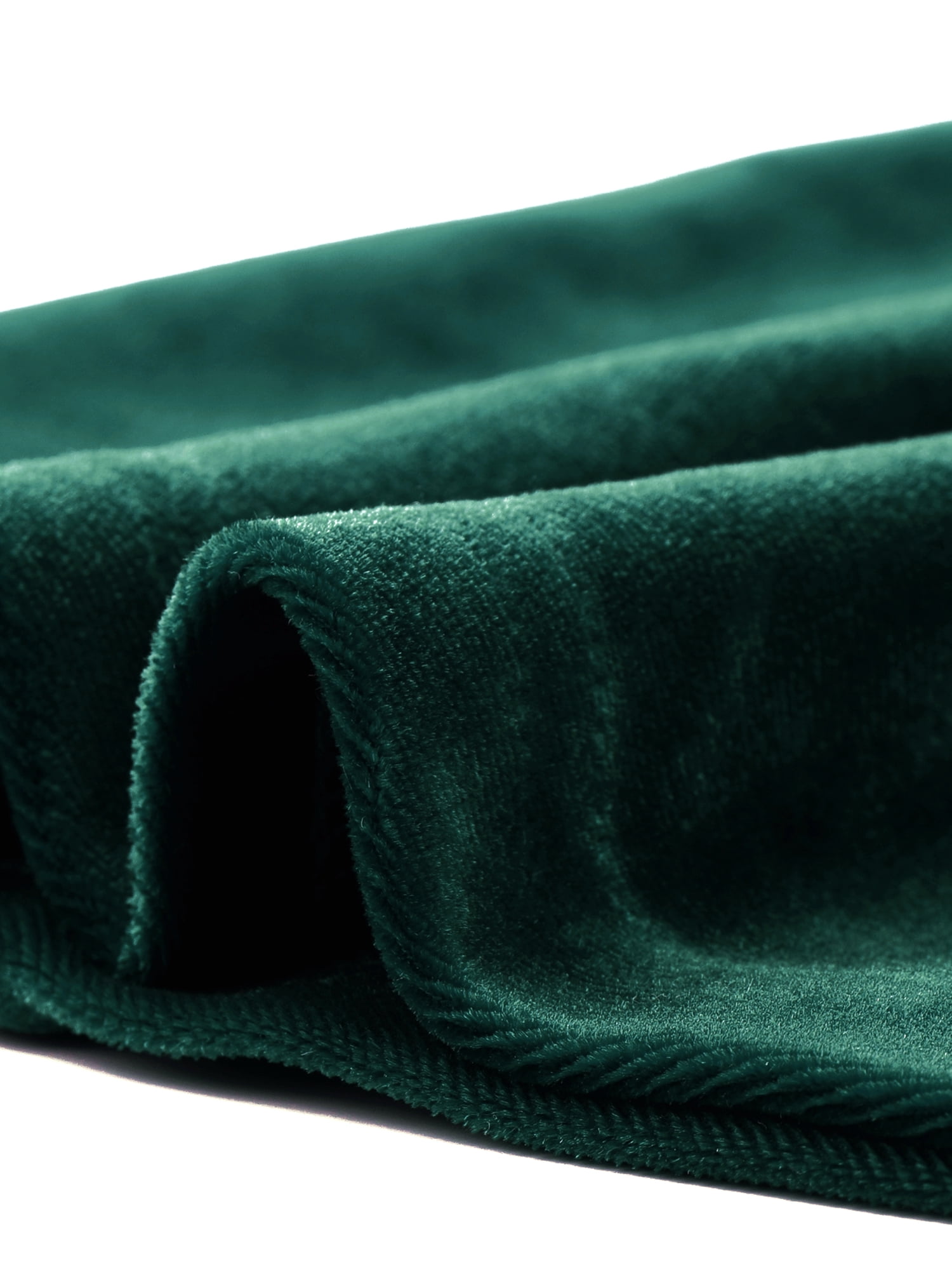 DARING DIVA Women's Velvet Long Sleeve Stand Collar Elegant Blouses M Dark Green