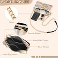 thumbnail image 3 of FORMRS Women Crossbody Purse with Chain Strap Vegan Leather Shoulder Handbag, Pink Floral, 3 of 7