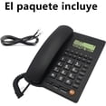 thumbnail image 5 of Teléfono Alámbrico，telefono casa，telefono Fijo，Adecuado para hogar, Hotel, Oficina(Identificador de Llamadas, con Cable, Altavoz, marcación con un Solo Toque, no Requiere baterías,, 5 of 5