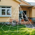 thumbnail image 1 of Telaraña de Halloween triangular - Decoraciones de Halloween para exteriores - Telaraña de cuerda grande con gancho para decoración de jardín de Halloween, 1 of 5