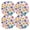 Orange, variant on Ryvnso Cute Daisy Flowers Round Plate Mats Dining Table Placemat Set of 4 for Holiday Decoration