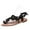 Black, variant on Clearance VerPetridure Women's Sandals Summer Casual Lace Flower Open Toe Casual Shoes Flats Comfortable Roman Sandals