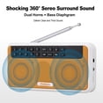 thumbnail image 4 of Audio Equipment,Support Hands-free Stereo Player Sans Fil Led Display Audio Equipment Radio W/ Hifi Stereo Hands-free Tf E500 6w Tf Play Mic Support Bt 6w Portable E500 Portable Radio, 4 of 7
