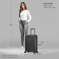 thumbnail image 3 of DUKAP Crypto 20" Hardside Lightweight Luggage with Spinner Wheels, Handle and Trolley, Black, 3 of 12