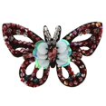 thumbnail image 1 of Apliques de mariposa de cristal Zulema Clip para zapatos Charm Ropa Bolsas Adorno Artesanal rojo, 1 of 8