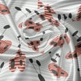 thumbnail image 5 of Ambesonne Ladybug Window Valance, Heart Shaped Bug Forms, 54" X 18", Charcoal Grey Pale Grey, 5 of 5