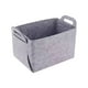thumbnail image 3 of Cesta de fieltro plegable para revistas, organizador de almacenamiento para el hogar y el dormitorio. Gris 18x13x11cm, 3 of 9