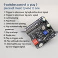 thumbnail image 4 of Mistaha Customizable Audio Player Module with Segmented Trigger Control - DY-T20L, Supports MP3 & WAV, USB Connectivity, Volume Adjustment, Various Trigger Modes - 10W 20W Sound Output, Black,, 4 of 6