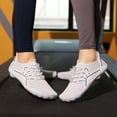 thumbnail image 5 of lnmuld Men Women Barefoot Shoes, Breathable Mesh Shoes for Water Yoga Fitness Hiking Color:White,Size:10.5, 5 of 7