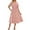 Pink Floral, variant on Zeagoo Women's Spring Summer Floral Midi Dress A Line Boho Dress Casual Short Sleeve Long Beach Dress