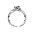 thumbnail image 3 of Edge Jewel Brilliant 2 Ct Round Cut Diamond Ring - 14K White Gold Plated Ring - Infinity Twisted Cross Over Shank Engagement Ring - Criss Cross Engagement Wedding Overlapped Diamond Ring for Women, 3 of 4